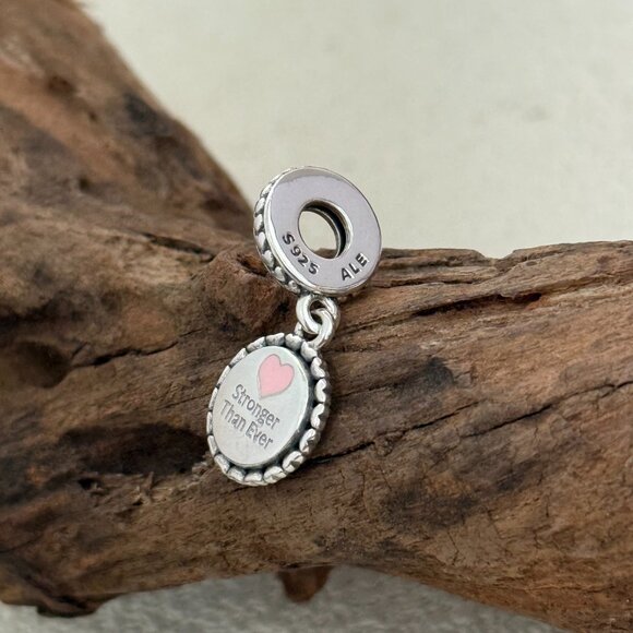 Pandora United Together Stronger Than Ever S925 Silver Dangle Charm - Picture 3 of 4